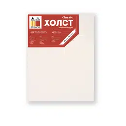 Холст на подрамнике, беленый, 100% хлопок, 380гр/м, 30х40 см фото Холст на подрамнике, беленый, 100% хлопок, 380гр/м, 30х40 см