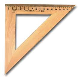 изображение Треугольник деревянный, 45х18 см