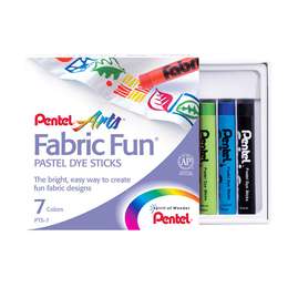 изображение Набор пастели для рисования на ткани pentel, 7 цветов